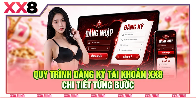 Quy trình đăng ký tài khoản XX8 chi tiết từng bước