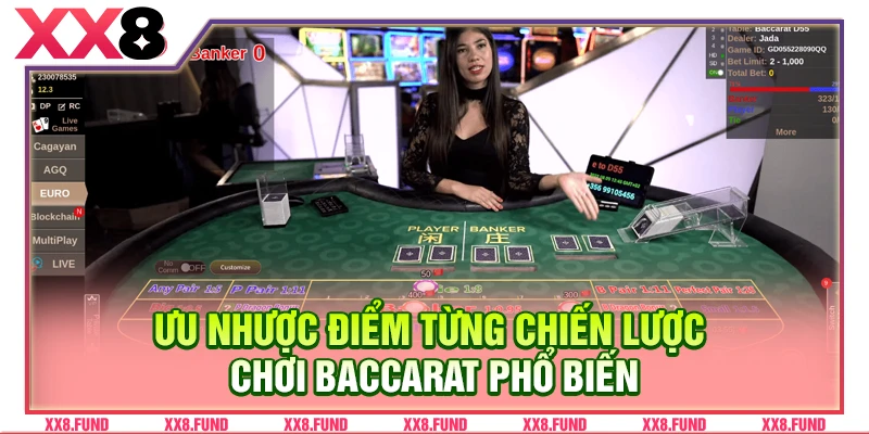 Ưu nhược điểm từng chiến lược chơi baccarat phổ biến