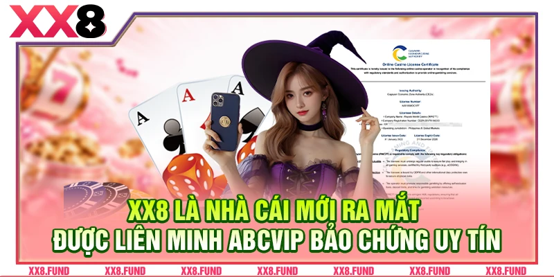 XX8 là nhà cái mới ra mắt, được liên minh ABCVIP bảo chứng uy tín