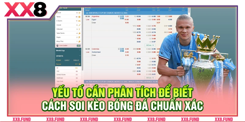 Yếu tố cần phân tích để biết cách soi kèo bóng đá chuẩn xác